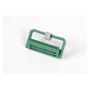 Bur Block Plastic 14 Hole Green Ea