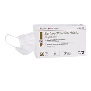 Earloop Mask ASTM Level 3 White 50/Bx