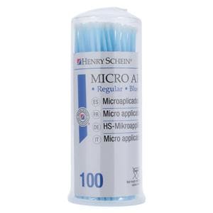 Bendable Micro Applicator Blue 100/Pk