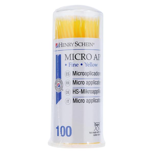 Bendable Micro Applicator Yellow 100/Pk