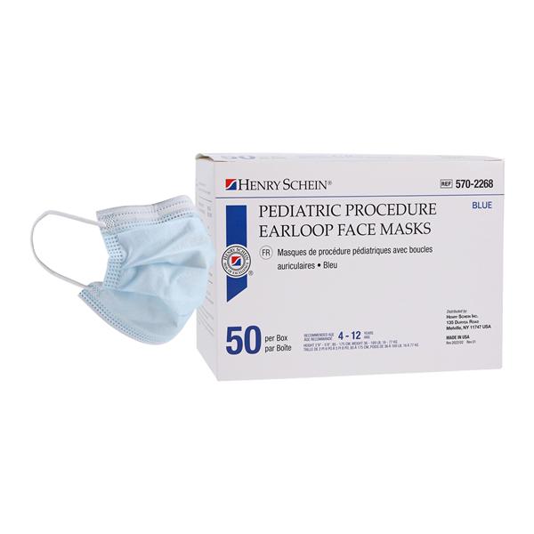Masque Pédiatrique Bleu 50/boîte