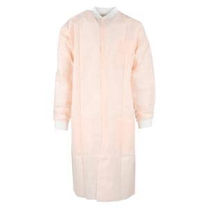 Sarrau de laboratoire Protection SMS Longueur au genou Grand Rose p le 10/paquet, 5 PK/CA