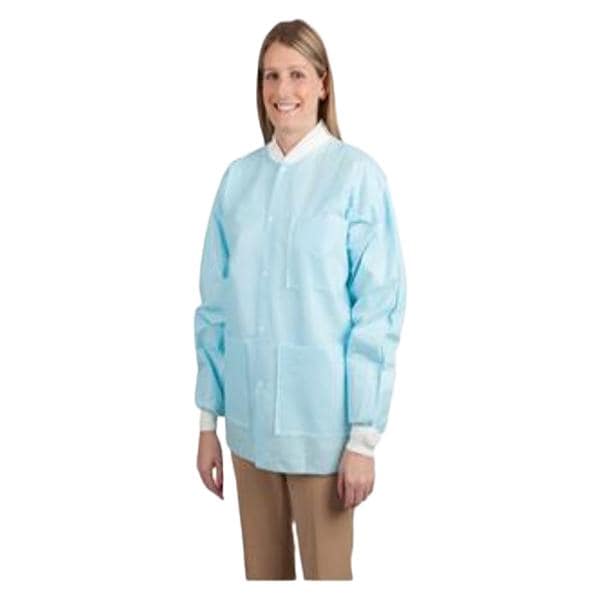 Maxi-Gard Protective Jacket SMS Medium Sky Blue 10/Pk