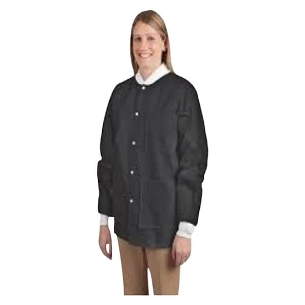 Maxi-Gard Protective Jacket SMS X-Large Black 10/Pk
