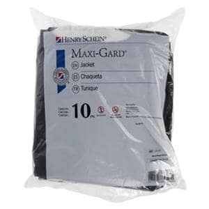 Maxi-Gard Protective Jacket SMS Large Black 10/Pk