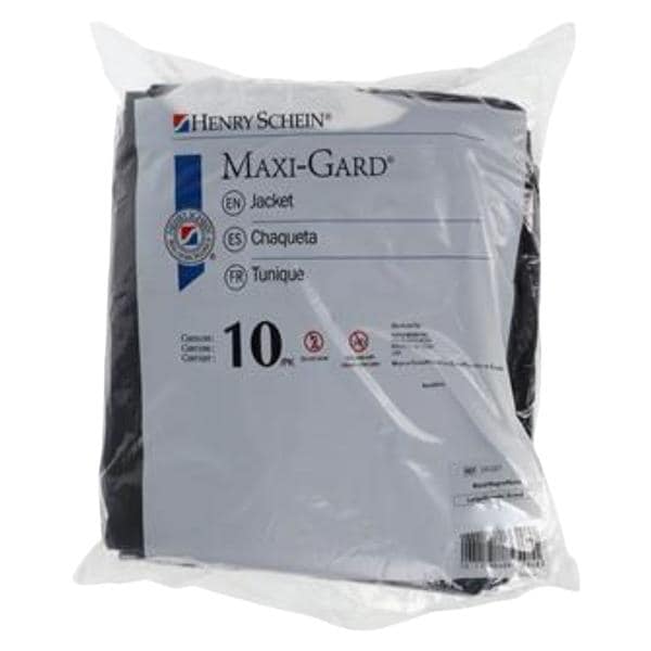 Maxi-Gard Protective Jacket SMS Large Black 10/Pk