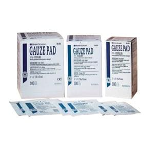 Gaze Éponge 100 % coton 2x2 po Non stérile S/latex de caoutchouc naturel 100/pqt