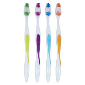 Toothbrush Adult 47 Tuft Compact 4 Colors 72/Bx
