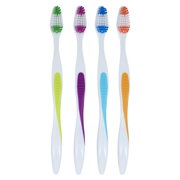 Toothbrush Adult 47 Tuft Compact 4 Colors 72/Bx