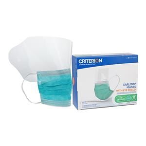 Criterion Procedure Combination Mask / Shield ASTM Level 3 Teal 25/Bx