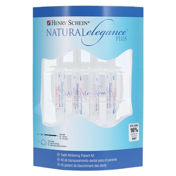 Natural Elegance Plus At Home Tooth Whitening Patient Kit 16% Carb Prx Mint Ea