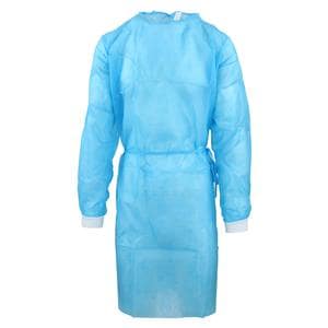 Criterion Cover Gown Polypropylene X-Large Blue 10/Pk
