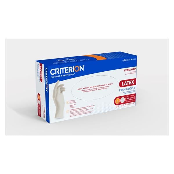Criterion Latex Exam Gloves Large White Non-Sterile