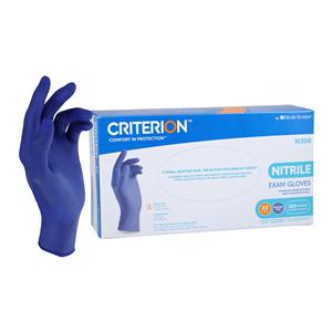 Criterion N300 Nitrile Exam Gloves X-Small Electric Blue Non-Sterile