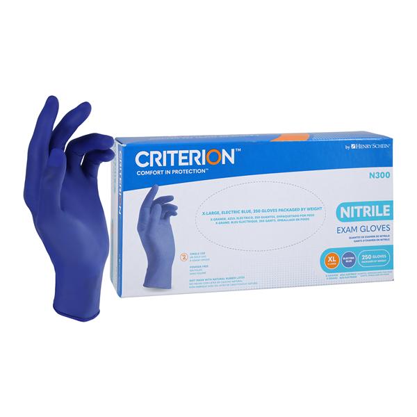 Criterion N300 Nitrile Exam Gloves X-Large Electric Blue Non-Sterile