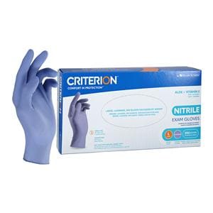 Criterion Aloe + Vitamin E Nitrile Exam Gloves Large Lavender Non-Sterile