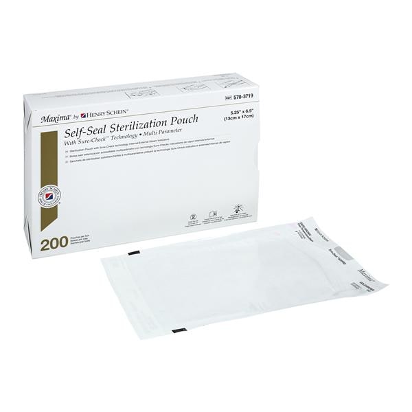 Sterilization Pouch 5.25 in x 6.5 in 200/Bx