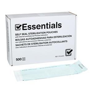 Essentials Pouch Self Seal 3.5 in x 9 in 500/Bx