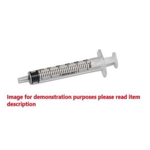 Syringe 3mL Monoject Luer Lock 1000/Ca