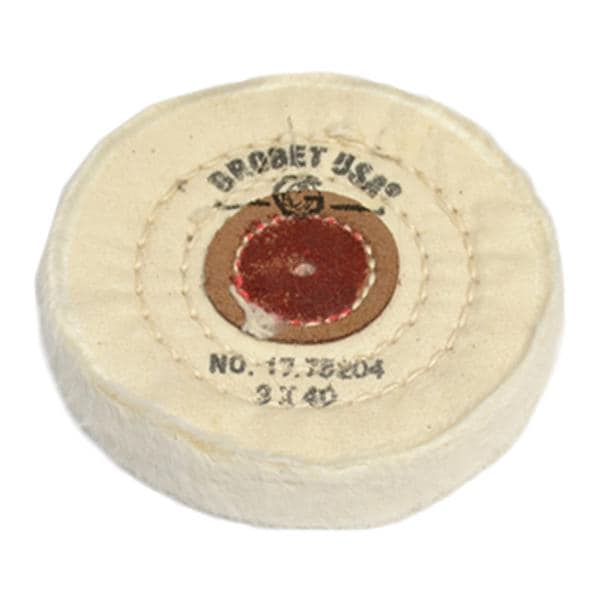 Muslin Buff w/Leather Ctr 3x40 Ch.