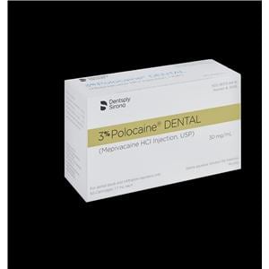 Polocaine Mepivacaine HCl 3% Plain 50/Bx, 20 BX/CA