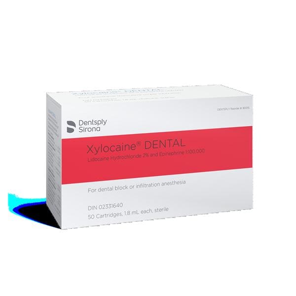 Xylocaine Lidocaïne 2% Épinéphrine 1:100 000 50/boîte