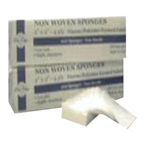 Viscose/Polyester Non-Woven Sponge 2x2" 4 Ply Non-Sterile
