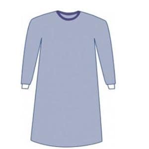 Aurora Gown Surgical Large Blue Non-Reinforced Sterile Latex Free 30/Ca