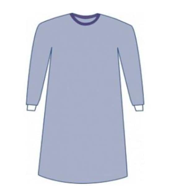 Aurora Gown Surgical Large Blue Non-Reinforced Sterile Latex Free 30/Ca