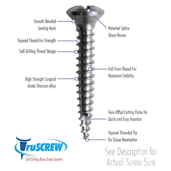 Vis os Truscrew 1.25 mm