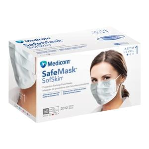 Safe+Mask Sofskin Masque Bande auriculaire ASTM niveau 1 Blanc 50/boîte