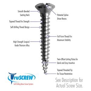 Vis os Truscrew 1.25 mm