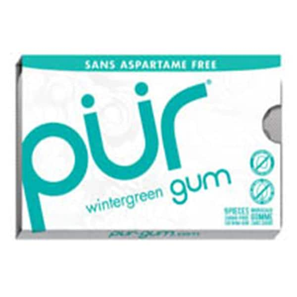 PUR Chewing Gum Gum Wintergreen Blister Pack 12/Bx