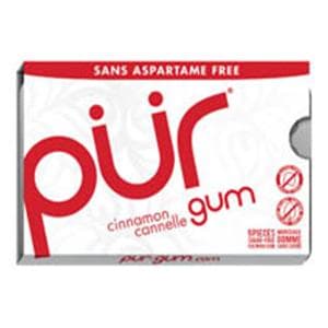 PUR Chewing Gum Gum Cinnamon Blister Pack 12/Bx