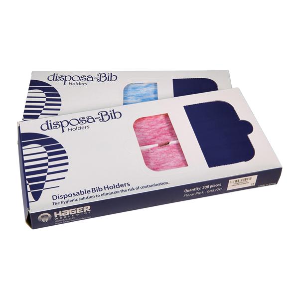 Disposa-Bib Attache-bavette Jetable Rose floral 200/boîte
