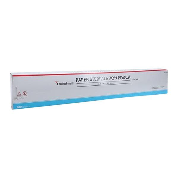 Pochette Stérilisation 3,5 po x 22 po Bleu/Blanc 200/paquet