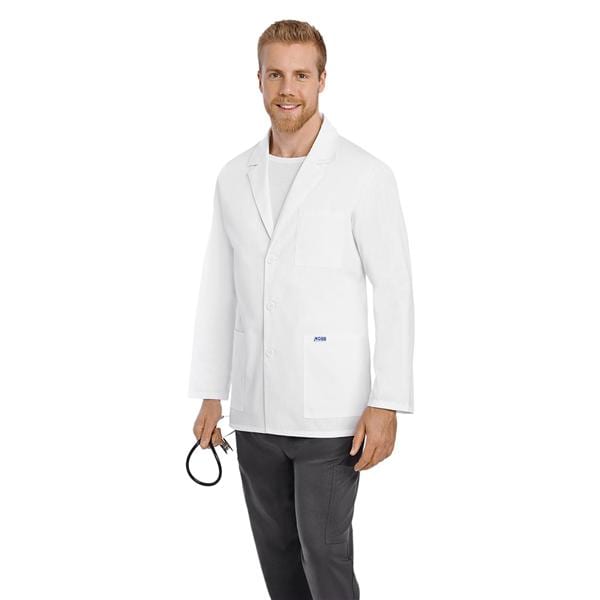 Mobb Half Length Lab Coat Unisex 2X Large White Ea