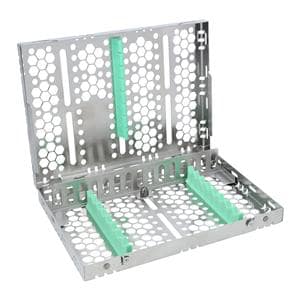 Cassette 100% Stainless Steel Medium Blue 10 Instruments Ea