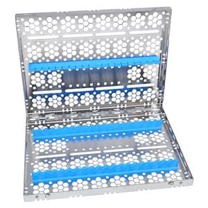 Cassette 100% Stainless Steel Large Blue 20 Instruments Ea