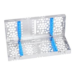 2-Tier Cassette 100% Stainless Steel Small Blue 8 Instruments Ea