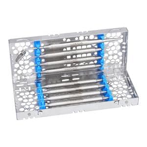 2-Tier Cassette 100% Stainless Steel Small White 8 Instruments Ea