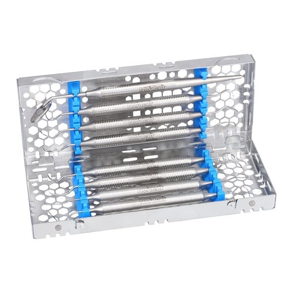 2-Tier Cassette 100% Stainless Steel Small White 8 Instruments Ea