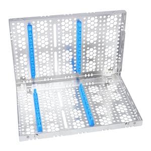 Double Decker Cassette 100% Stainless Steel Medium Blue 16 Instruments Ea