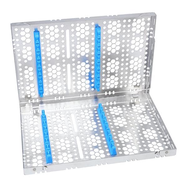 Double Decker Cassette 100% Stainless Steel Medium Blue 16 Instruments Ea