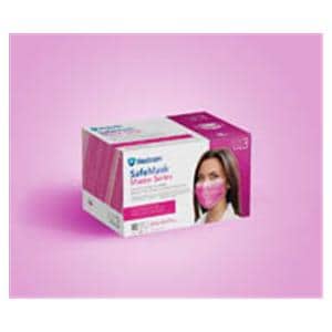 SafeMask Master Series Earloop Face Mask ASTM Level 3 Azalea 50/Bx