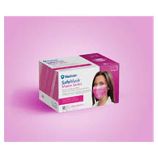 SafeMask Master Series Earloop Face Mask ASTM Level 3 Azalea 50/Bx