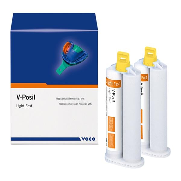 V-Posil Impression Material Fast Set 50 mL Light Body Cartridge Refill 2/Pk