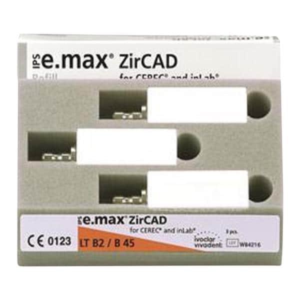 IPS e.max ZirCAD LT Milling Blocks B45 B2 For CEREC 3/Bx