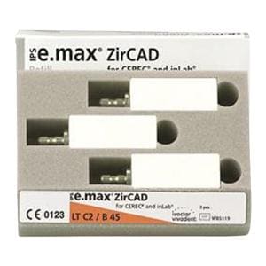 IPS e.max ZirCAD LT Milling Blocks B45 C2 For CEREC 3/Bx