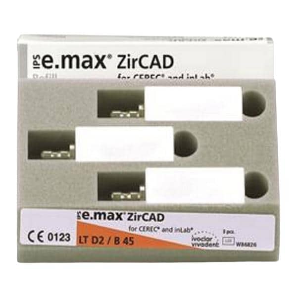 IPS e.max ZirCAD LT Milling Blocks B45 D2 For CEREC 3/Bx